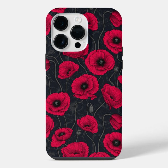 Coque iPhone Poppies rouges (Verso)