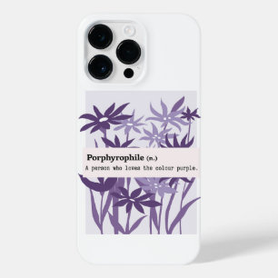 COQUE POUR POUR iPhone 14 PRO MAX PORPHYROPHILE PURPLE FLOWER NATURE