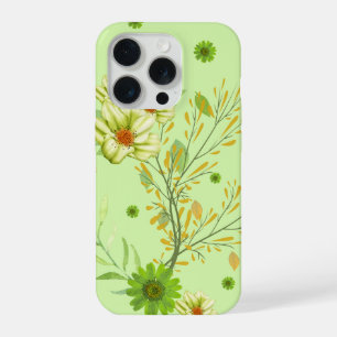 Coque iPhone 15 Pro Porte-monnaie élégant pour téléphone vert pistache