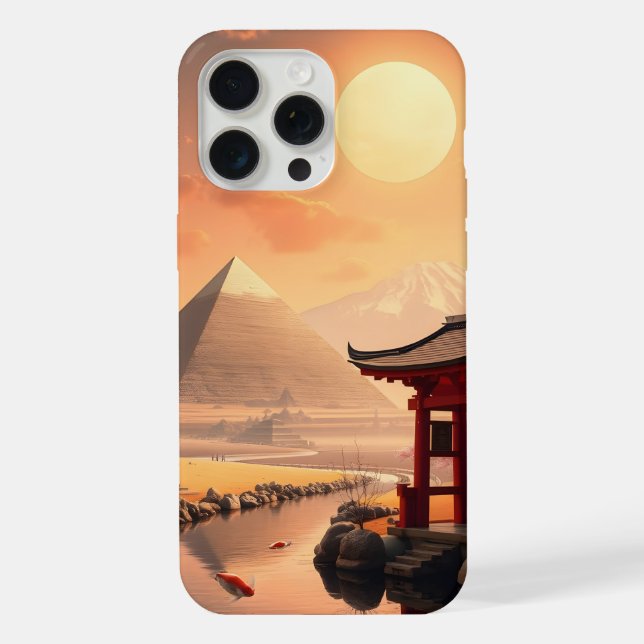 Coque iPhone Portes de Torii et Pyramides (Verso)