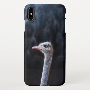 Coque iPhone XS Max portrait d'autruche
