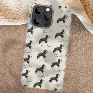 Coque iPhone 16 Pro Max Portrait de compagnie animal dessiné à la main Aqu