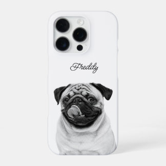 Coque iPhone 16 Pro Portrait de compagnie personnalisé | Télécharger p