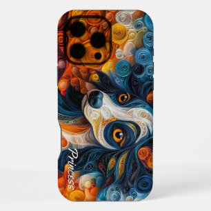 Coque iPhone 16 Pro Max Portrait de Crested Chinois Coloré