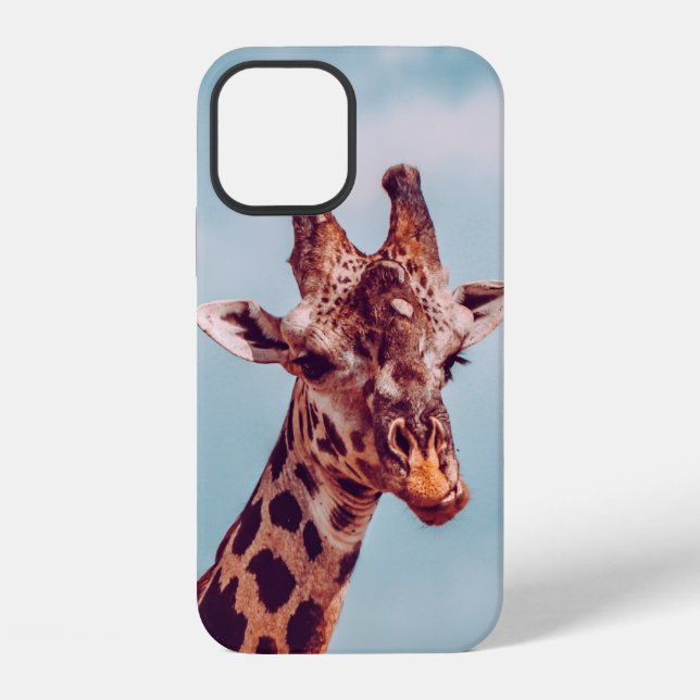 COQUE iPhone PORTRAIT DE GIRAFE (Verso)