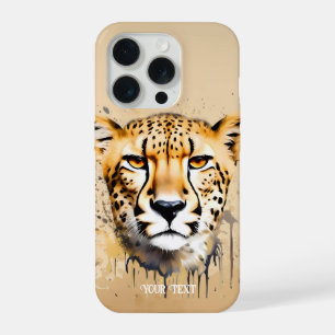 Coque iPhone 15 Pro Portrait de guépard