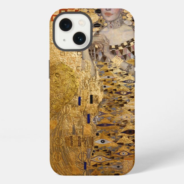 Coque iPhone Portrait de Gustav Klimt représentant Adele Bloch  (Verso)