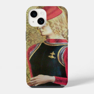 Coque Pour iPhone 14 PORTRAIT DE SAINT GEORGE ,Rouge,Noir,Jaune Or
