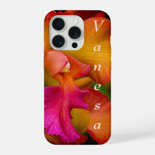 Coque iPhone 15 Pro Portrait d'Orchidée Cattleya