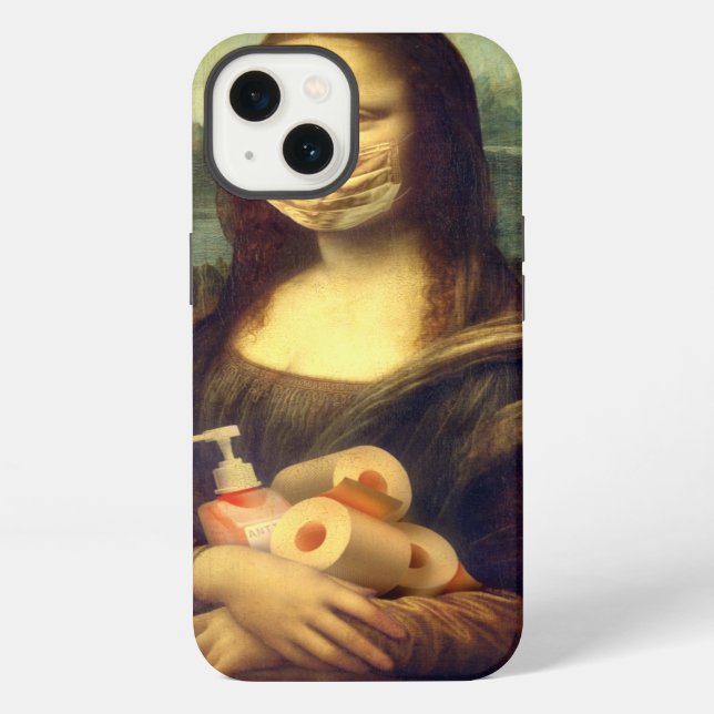 Coque iPhone Portrait du virus Corona (Verso)