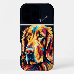 Coque iPhone 16 Pro Max Portrait Golden Retriever