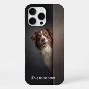 Coque iPhone 16 Pro Max Portrait personnalisé d'Aussie tricolore rouge