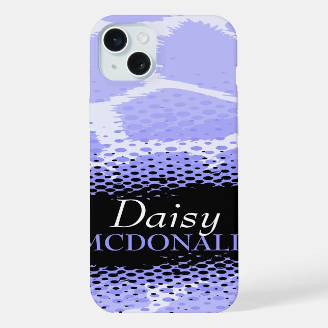 Coque iPhone Poster de animal graphique violet clair (Verso)