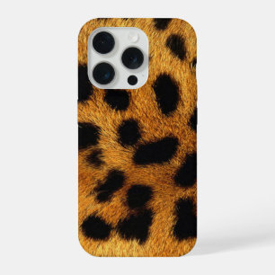 Coque iPhone 15 Pro poster de animal safari branché leopard motif