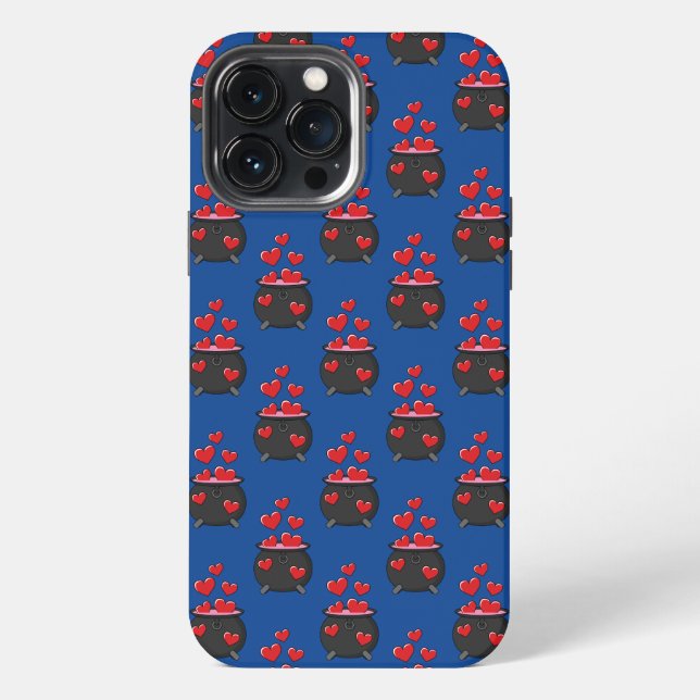 Coque iPhone Potion d'amour de coeurs (Verso)