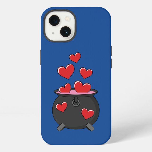Coque iPhone Potion d'amour de coeurs (Verso)