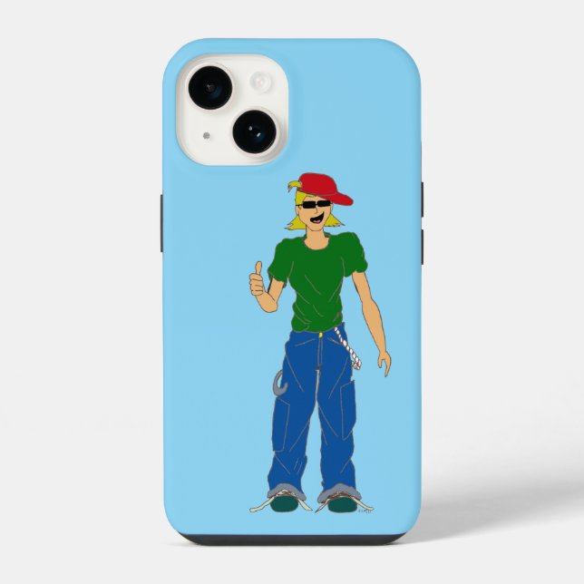Coque iPhone pouce en l'air (Verso)