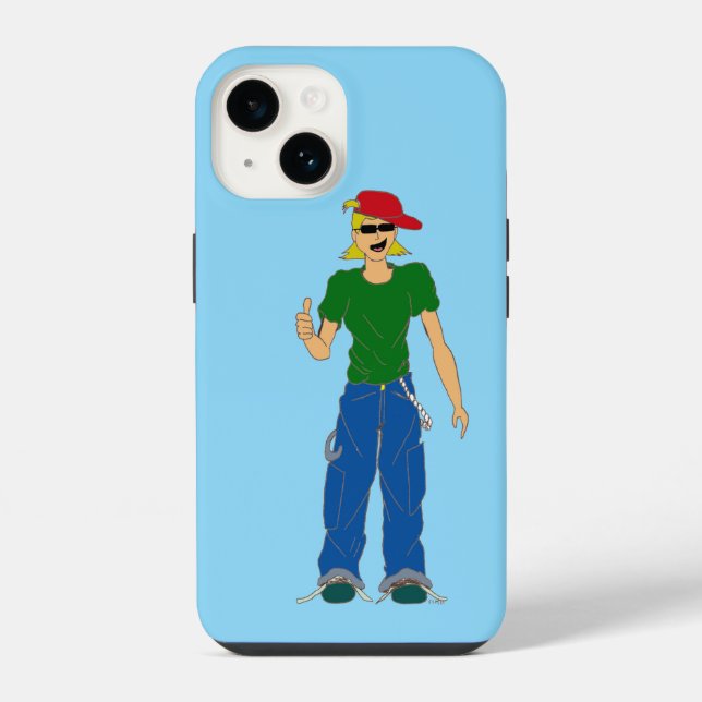 Coque iPhone pouce haut (Verso)