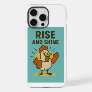 Coque iPhone 15 Pro Max Poulet Heureux Réveil et Éveil