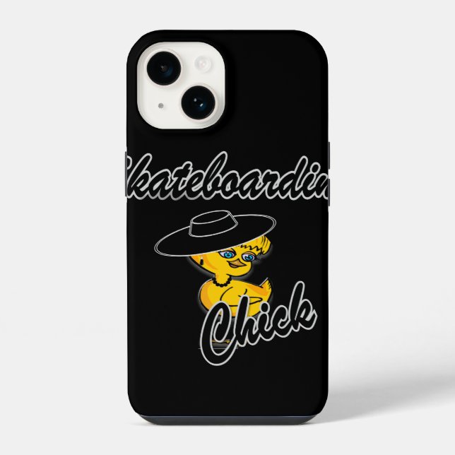 Coque iPhone Poulette Skateuse #4 (Verso)