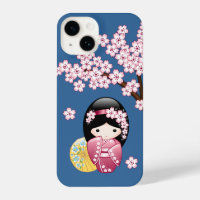 Poupée Kokeshi Printemps - Cute Geisha Japonaise s