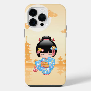 Coque Pour Pour iPhone 14 Pro Max Poupée Maiko Kokeshi - Cute Japonaise Geisha Girl