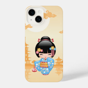 Coque Pour iPhone 14 Poupée Maiko Kokeshi - Jolie Fille Geisha Japonais