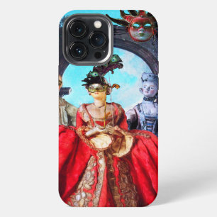 ETUI iPhone 13 PRO MAX POUPÉES ET MASQUES ITALIENS ANTIQUES FÊTE MASQUÉE