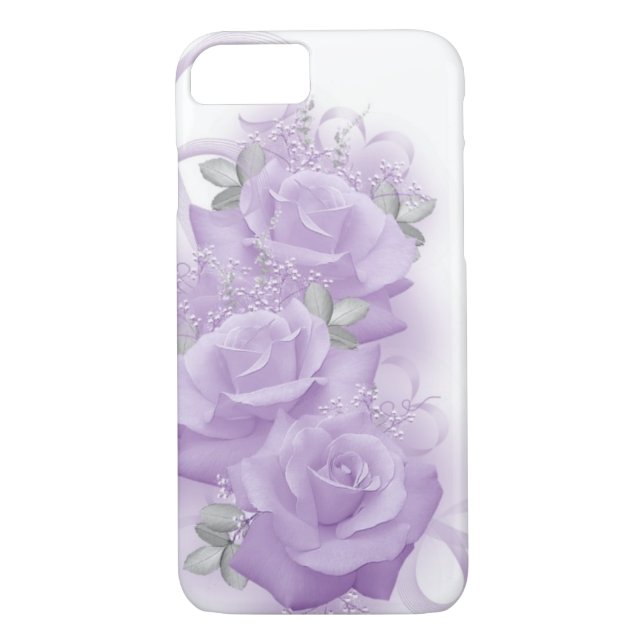 Coque iphone pourpre de roses (Dos)