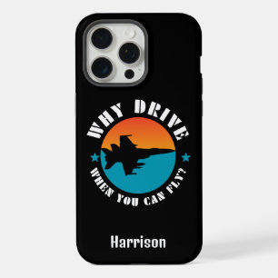 Coque iPhone 15 Pro Max Pourquoi conduire quand vous pouvez voler,Avion à