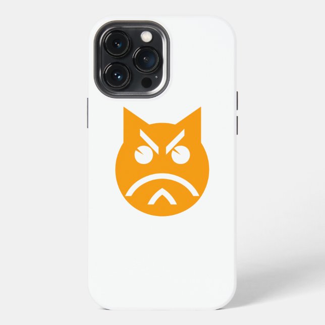 Coque iPhone Poussage Emoji Chat (Verso)