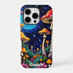 Coque iPhone 16 Pro Poussée de champignons cosmiques