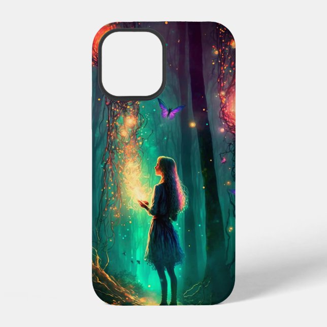Coque iPhone Poussière de Pixie de Forêt Enchantée de Fée Magiq (Verso)