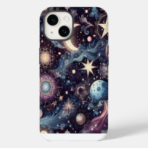 Coque Pour iPhone 14 Poussière d'étoiles scintillante