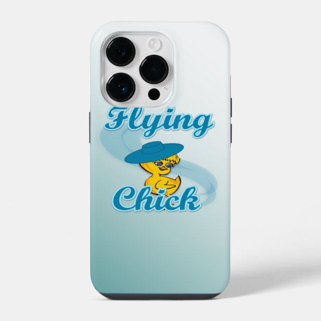Coque iPhone Poussin volant #3 (Verso)