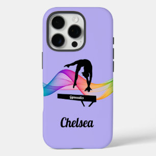 Coque iPhone 16 Pro Poutre d'équilibre de gymnastique Tourbillon Viole