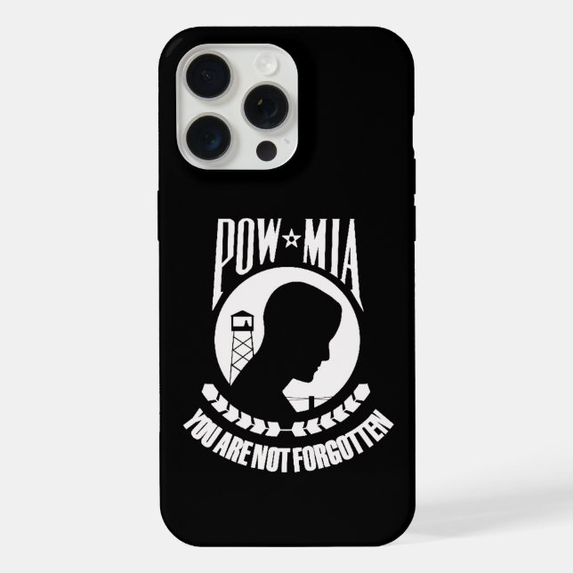 Coque iPhone POW MIA iPhone 15 pro max (Verso)