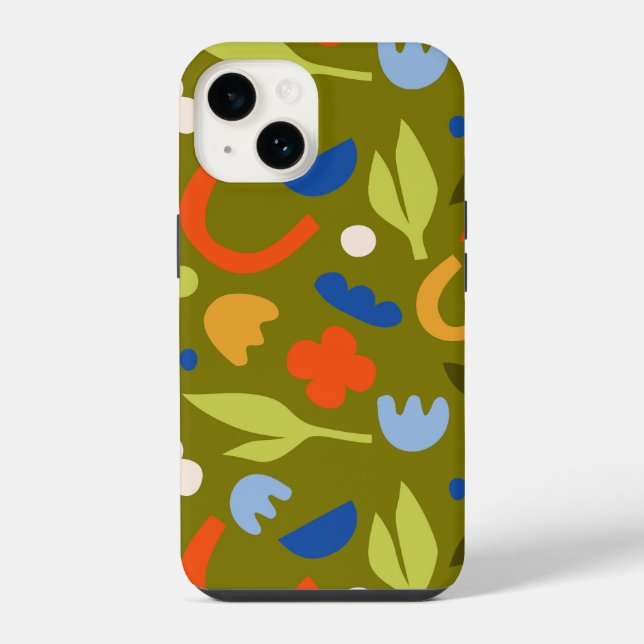 Coque iPhone Prairie d'olive (Verso)