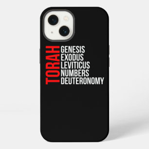 Etui iPhone 13 Premier 5 Livres Torah Hébrew Israélites Yeshua Ya
