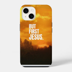 COQUE POUR iPhone 14 PREMIER JÉSUS NATURE MATIN LEVÉE DU SOLEIL