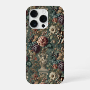 Coque iPhone 16 Pro Prenez un Bow - Gothique Floral Design