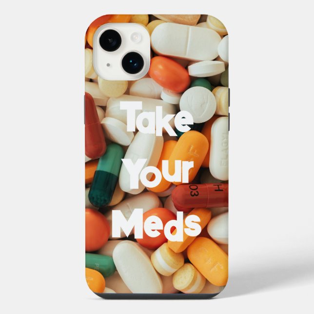 Coque iPhone Prenez vos médicaments (Verso)