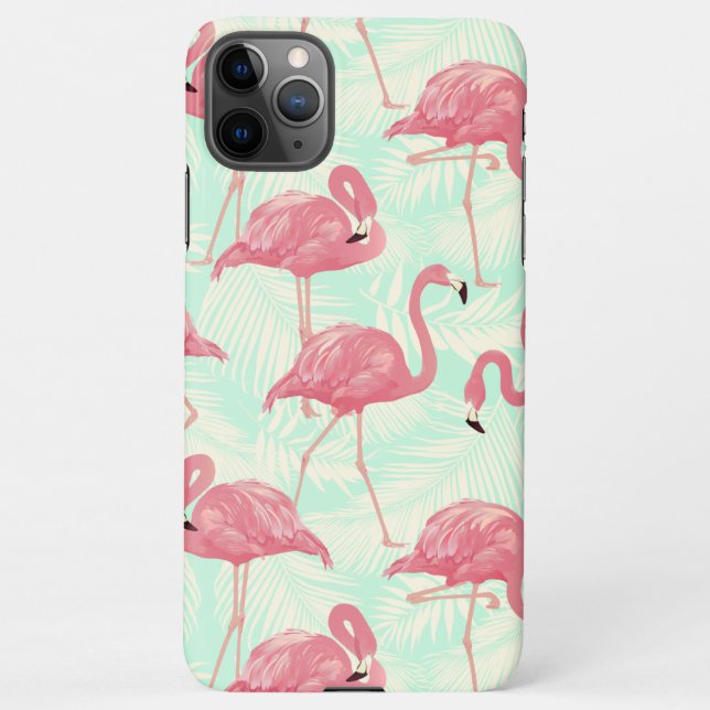 Coque iPhone Preppy Chic Elegant Pink Flamingo Motif (Dos)