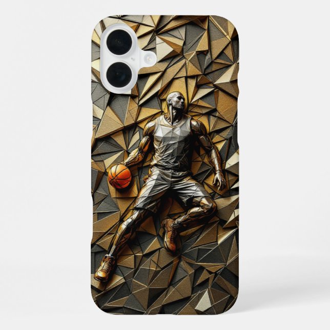 Coque iPhone Prestige Dunk : Basket-ball Luxe  (Verso)