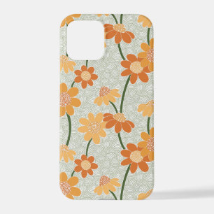 Coque iPhone 12 Pro Pretty retro muted 1970 s flowers