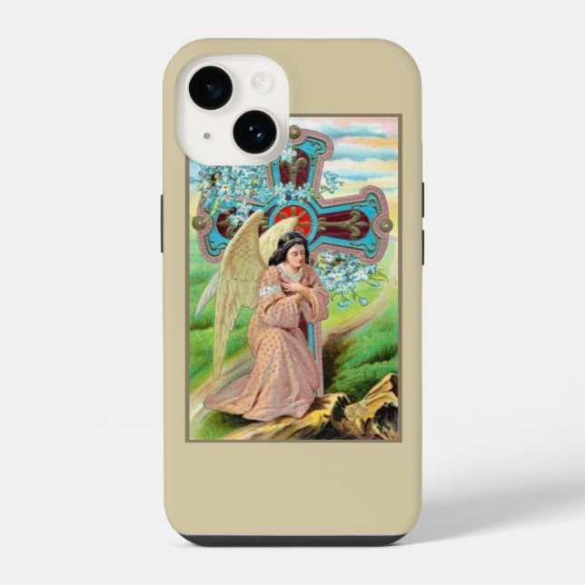 Coque iPhone Prière d'ange (Verso)