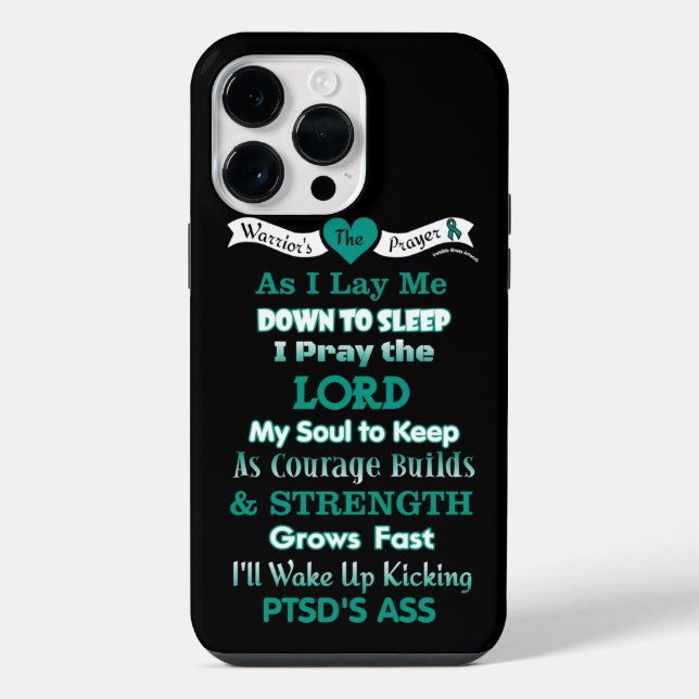 Coque iPhone Prière du guerrier...TSPT (Verso)