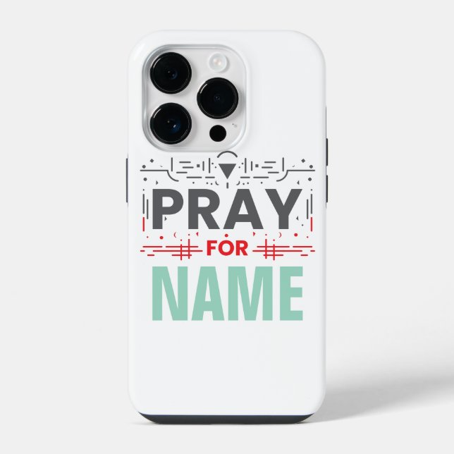 Coque iPhone Priez Pour : Ensemble dans la Solidarité (Verso)