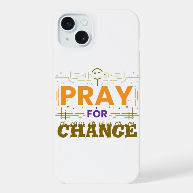 Coque iPhone Priez pour le changement (Verso)