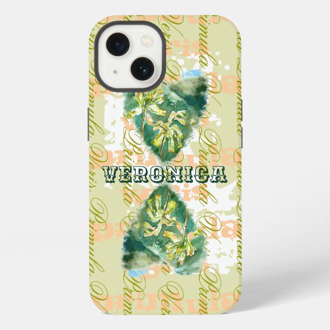Coque iPhone Primula Veris Sand Timer Hearts Nom (Verso)